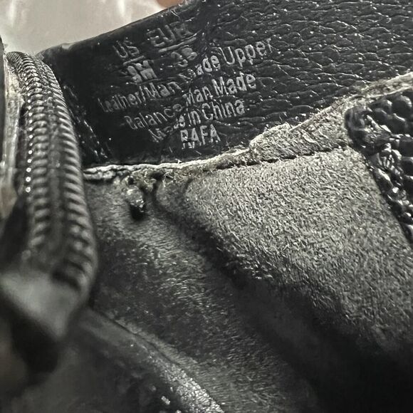 Sam Edelman Circus Womens 8 M Black Leather Comfort Casual Chunky Heel Zip Boots - Picture 11 of 11